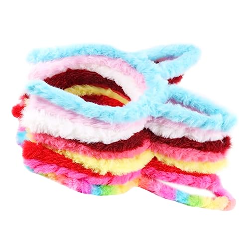 BESTYASH 9 Stück Plüsch Haarreif mit Hasenohren Teiliges für Accessoire für Partys Schule und Besondere Anlässe Sicher und Bequem Design für Kleinen Mädchen von BESTYASH