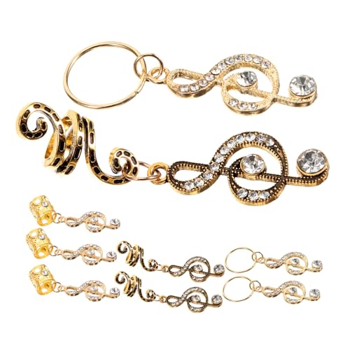 BESTYASH 9 Stück Teiliges Haarschmuck für Damen Dreadlock Zubehör mit Musiknoten Design für Geflochtene Frisuren Robust und Einfach zu Verwenden Perfektes Haaraccessoire für Styles von BESTYASH