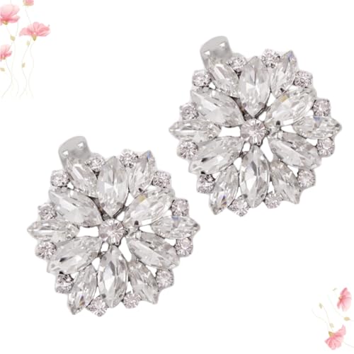 BESTYASH Abnehmbare Strass Schuhclips Funkelnde Dekoration für Damen Hochzeit Pumps Sandalen Party Schuhe Schmuck Zubehör Glänzend Vielseitig für Flats Boots High Heels von BESTYASH