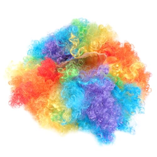 BESTYASH 1stück Bunte Clownperücke Für Kostümpartys Farbige Perücke Für Karneval Halloween Und Bühnenaufführungen Einheitsgröße Strapazierfähig Und von BESTYASH