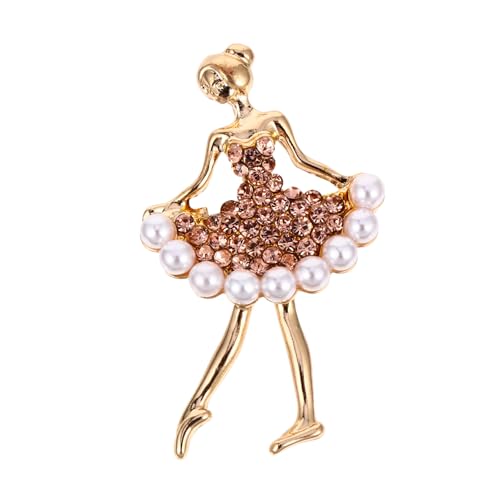 BESTYASH Alloy Strass Brosche Balletttänzerin Elegante Anstecknadel für Kleidung Rucksack Hut Schmuck Damen Accessoire Farbvarianten Zufällig Zufällige Farbe Zufällige Farbe von BESTYASH