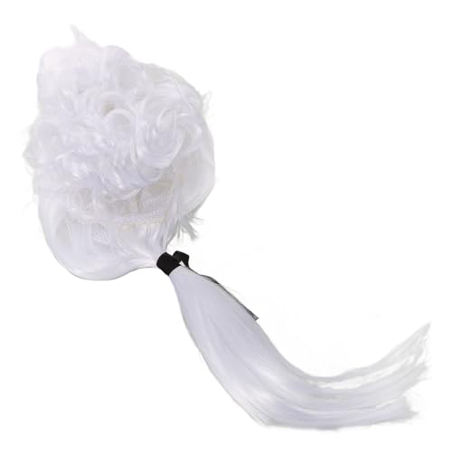 BESTYASH Richter Perücke Cosplay Perücke Perücken Party Anwaltsperücke Richterperücke Performance Requisite Requisite Ausgefallenes Kleid von BESTYASH