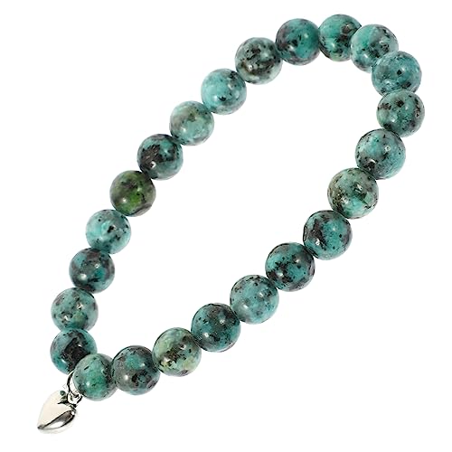 BESTYASH Armbandperlen Schmuck Goldenes klobiges Armband Halskette des bösen Blicks Reize Handgemachtes Armband Attraktives Armband Steinarmbänder Armbänder mit Perlen Naturstein Green von BESTYASH