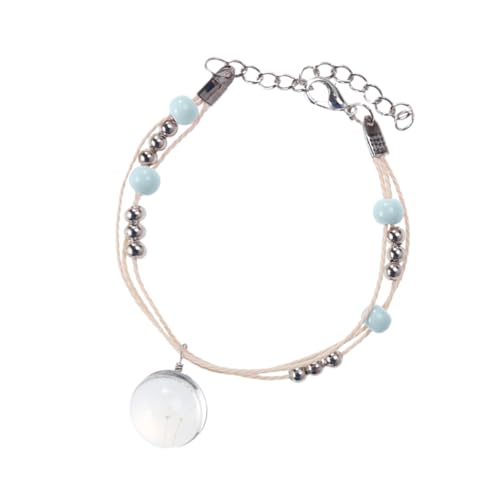 BESTYASH Armreif Für Damen Konserviertes Armband Mit Getrockneten Blumen Armband Mit Unsterblichen Blumen Armband Für Den Alltag Einzigartiges Armband All Match Armband Zeitarmband von BESTYASH