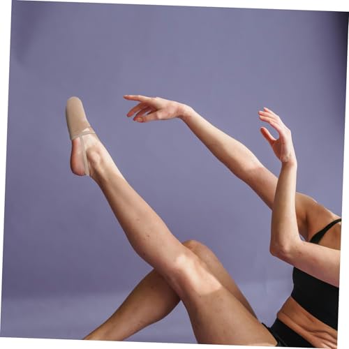 BESTYASH Atmungsaktive Halbsohlen Tanzschuhe Damen Weiche rutschfeste Ballettschuh Sohlenabdeckung für Turnen und Aufführung von BESTYASH