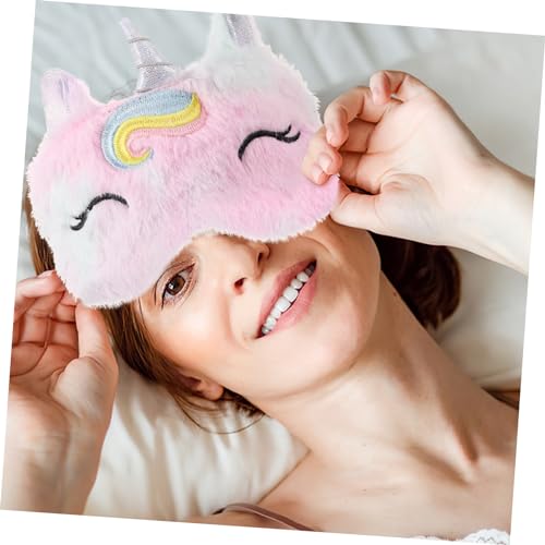 BESTYASH Einhorn-augenmaske Aus Plüsch Cartoon-design Zum Schlafen Bequemer Augenschutz Lichtundurchlässig Für Junge Mädchen Und Erwachsene Als Geschenk Geeignet von BESTYASH