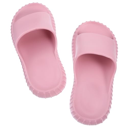 BESTYASH Badeschuhe Rutschfest für Dusche und Bad Leicht Schnell Trocknend Geeignet für Frühling Sommer Herbst Rutschfeste Hausschuhe in Rosa Fußlänge von BESTYASH