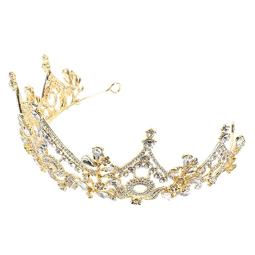 BESTYASH Barock Brautkrone Stirnband mit Funkelnden Rhinestones Hochzeits Accessoire aus Modisches Robustes Barock Kopfschmuck für Braut Party Ball und Besondere Anlässe von BESTYASH