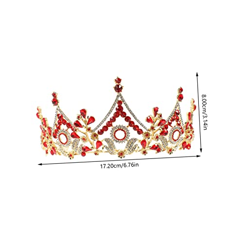 BESTYASH Barock Brautkrone Stirnband mit Funkelnden Strasssteinen Eleganter Hochzeitsschmuck Damen Tiara Kopfschmuck für Braut Festliche Anlässe von BESTYASH