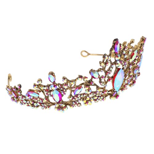 BESTYASH Barock Stil Krone Mit Strass Intarsien Für Damen Hochzeitshaar Leichtgewichtig Und Haltbar Für Verlobungen Und Partys von BESTYASH
