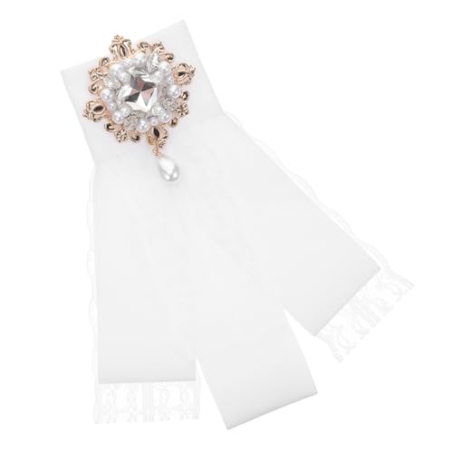 BESTYASH Barock-spangenbrosche mit Vorgebundener Schleife Spitzen-design Funkelnden Strasssteinen und Perlen Multifunktional als Brosche Taschen Haarschmuck für Damen und Festliche Anlässe BESTYASH Barock-spangenbrosche mit Vorgebundener Schleife Spitzen-design Funkelnden Strasssteinen und Perlen Multifunktional als Brosche Taschen Haarschmuck für Damen und Festliche Anlässe von BESTYASH