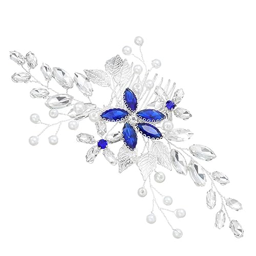 BESTYASH Blauer Haarkamm mit Perlen und Strass Eleganter Brautschmuck für Besondere Anlässe Geeignet für Hochzeiten Partys und Feiern Einfach zu Tragen und Vielseitig Einsetzbar BESTYASH Blauer Haarkamm mit Perlen und Strass Eleganter Brautschmuck für Besondere Anlässe Geeignet für Hochzeiten Partys und Feiern Einfach zu Tragen und Vielseitig Einsetzbar von BESTYASH
