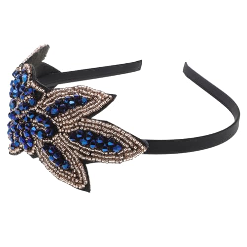 BESTYASH Blauer Haarschmuck Party-haarreif Mit Perlen Für Hochzeit Braut Kopfschmuck Leicht Und Hochwertig Verarbeitet Schafft Eine Fröhliche Atmosphäre Perfekter Blickfang Partys Foto-requ von BESTYASH
