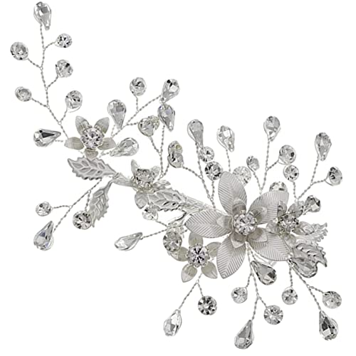 BESTYASH Blume Haarspange Mit Strasssteinen Für Mädchen Und Braut Passend Für Hochzeiten Partys Und Alltag Einfach Anzubringen Und Langlebig von BESTYASH