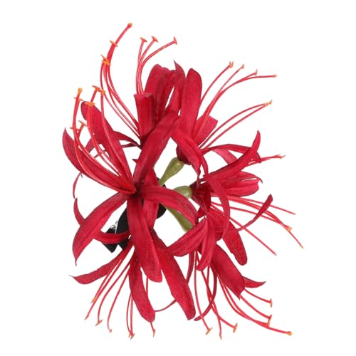 BESTYASH Novelty Flower Haarclip Mit Blumenform Rötlicher Haarschmuck Für Mädchen Für Partys Vielseitige Frisuren Und Täglichen Gebrauch von BESTYASH