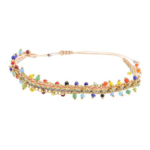 BESTYASH Boho Stil Handgefertigtes Geflochtenes Kupferarmband Verstellbares Buntes Seilarmband für Damen und Herren Langlebiges Bohemian Schmuckzubehör Einzigartiger Retro Look für Alltag von BESTYASH