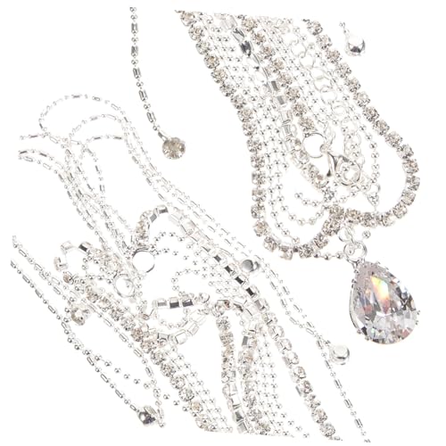 BESTYASH Braut Kopfschmuck Kette mit Dekorativen Strasssteinen Filigranes Haarband für Hochzeit und Festliche Anlässe Modisches Accessoire für Frauen und Mädchen von BESTYASH