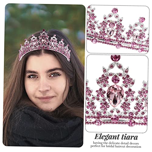 BESTYASH Braut Tiara Haarschmuck Barock Stirnband für Mädchen Hochzeit Geburtstag Party Silber mit Strassstein von BESTYASH