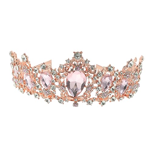 BESTYASH Brautkrone Strass Tiara Zarte Hochzeitskrone für Damen Funkelnde Haarspange Vielseitiges Accessoire für Hochzeit Party Geburtstag und Festliche Anlässe von BESTYASH