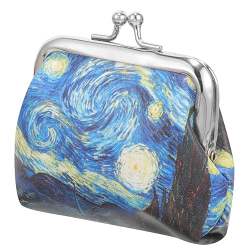 BESTYASH Damen Schlüssel Und Münzbeutel Mit Van Gogh Ölmalerei Design Vielseitige Kleine Kosmetiktasche Für Reisen Und Alltagsgebrauch Aus Strapazierfähigem Pu von BESTYASH