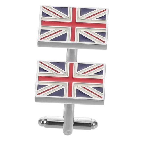 BESTYASH Britische Flagge Manschettenknöpfe Herren Robustem Messing Klassische Uk Design Hemdmanschetten Schmuck Langlebig Farbecht Einfach zu Befestigen Entfernen Eleganter Hemdschmuck von BESTYASH