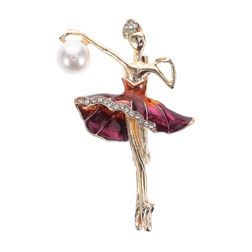BESTYASH Ballettbrosche Mit Strasssteinen Ballettnadel Aus Zinklegierung Ballettanhänger Für Taschen Rucksäcke Hüte Accessoire Für Mädchen von BESTYASH