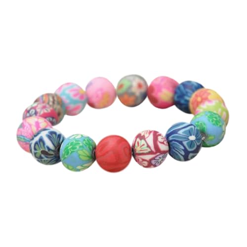 BESTYASH Bunte Keramikperlen Armband Damen Ethno Stil Mode Schmuck Leicht Hautfreundlich für Party Reise Strand Urlaub von BESTYASH