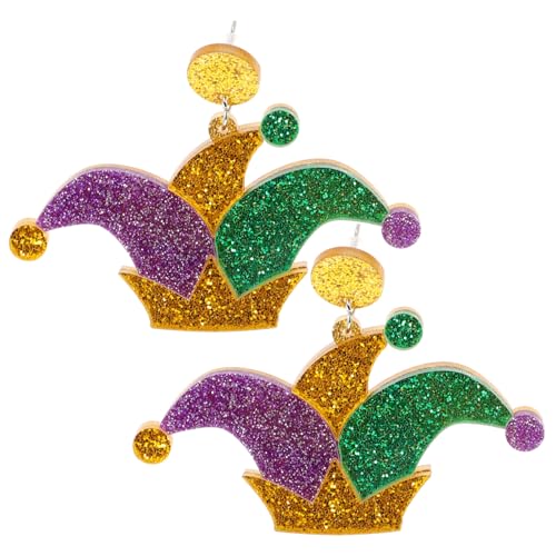 BESTYASH Bunte Ohrstecker Damen Kreative Clownsmützen Design Leicht und Vielseitig Modischer Schmuck für Party Büro und Alltag für Frauen von BESTYASH