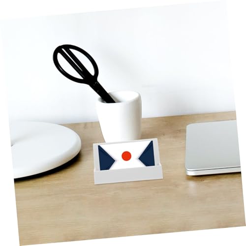 BESTYASH Business Card Holder Organizer Kunststoff Visitenkartenständer Kompakt Stabil für Büro und Schreibtisch Weiß Platzsparend Langlebig Professionelles Design für Ordentliche von BESTYASH
