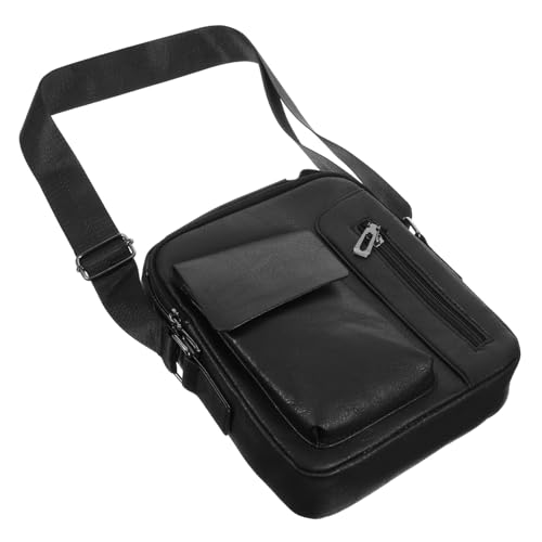 BESTYASH Business Herren Umhängetasche Stylische Multifunktionale Hüfttasche für Outdoor Sport und Reisen Schwarz Große Kapazität für Geldbörse Münzen Schlüssel und Kosmetik BESTYASH Business Herren Umhängetasche Stylische Multifunktionale Hüfttasche für Outdoor Sport und Reisen Schwarz Große Kapazität für Geldbörse Münzen Schlüssel und Kosmetik von BESTYASH