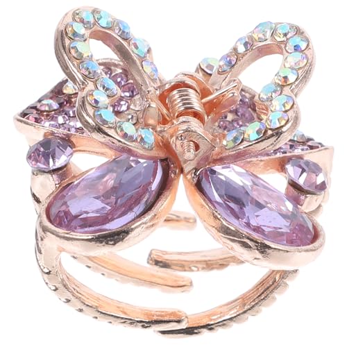 BESTYASH Butterfly Haarklammer für Damen Glitzernde Haarspange mit Rhinestone für Hochzeiten Partys und Haarstyling Werkzeug von BESTYASH