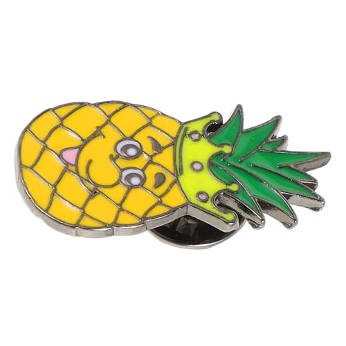 BESTYASH Cartoon Obst Brosche Jubiläums Anstecker Krawattennadel Ananas Anstecker Hemd Anstecker Süße Früchte Anstecknadeln Obstschmuck Pride Anstecker Orangefarbene Brosche von BESTYASH