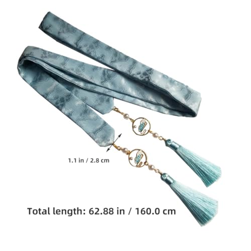 BESTYASH Chinesischer Stil Ponytail Holder mit Tassel Haarschmuck Langlebiges Haargummi mit Wolkenmuster Rutschfestes Damen Haarband für Alltag Cosplay und Party von BESTYASH