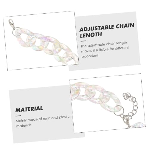 BESTYASH Chunky Choker Link Chain Halskette für Damen Verstellbare Geometrische Punk Kette Modisches Schmuckstück Individuelle Ab farbakzente Stylische Statement Halskette von BESTYASH