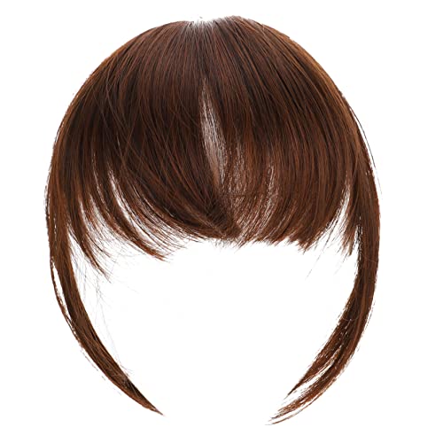 BESTYASH Clip-in Haaransatz Für Frauen Natürliche Fake Bangs Mit Zwei Clips in Hellbraun Langlebig Und Hautfreundlich Für Voluminöse Frisuren Und Verschiedene Gesichtsformen von BESTYASH