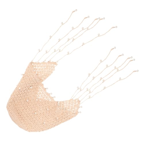 BESTYASH Creative Tassel Beanie Hut Aus Baumwolle Mit Perlen-design Und Elastischem Band Stilvolles Accessoire Für Hochzeiten Partys Und Alltagsmode von BESTYASH