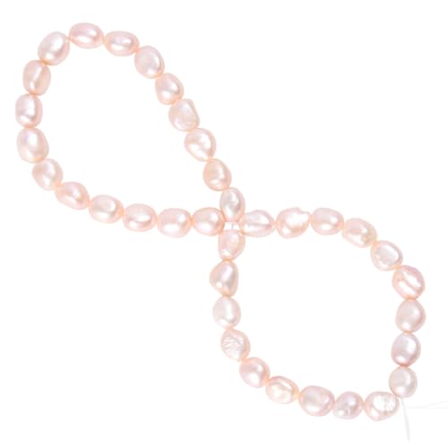 BESTYASH DIY Perlenkette Barockperlen ca Natürliche Schmuckperlen für Damen Modische Halskette Basteln und Geschenk von BESTYASH