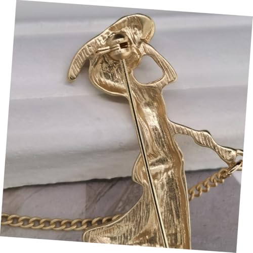 BESTYASH Damen Brosche Legierung Anstecknadel mit Frau spaziergang hund Motiv Modische Schmuckbrosche für Kleidung Pullover Jacke Vielseitiges Geschenk für Frauen und Mädchen von BESTYASH