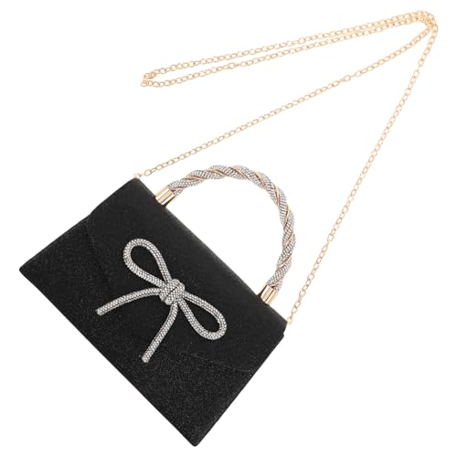 BESTYASH Damen Clutch mit Glitzer und Schleife Abendtasche für Hochzeiten Partys und Formelle Anlässe Glänzende Pailletten und Kettenriemen Vielseitig und BESTYASH Damen Clutch mit Glitzer und Schleife Abendtasche für Hochzeiten Partys und Formelle Anlässe Glänzende Pailletten und Kettenriemen Vielseitig und von BESTYASH