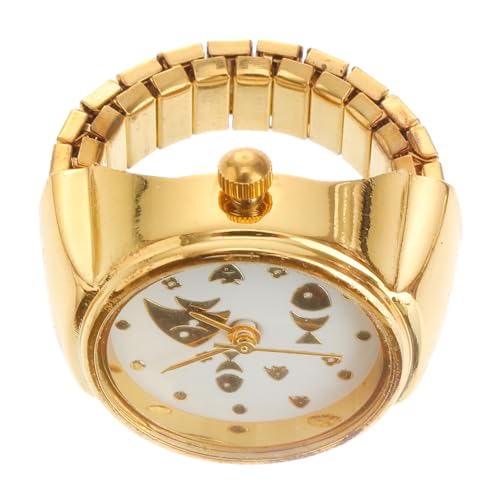 BESTYASH Damen Finger Uhr Ring Katzen Design Fingeruhr Legierung Verstellbar und Dekorativ für Modebewusste Frauen als Schmuck für von BESTYASH