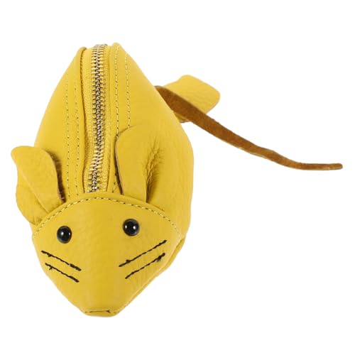 BESTYASH Adorable Mouse Shaped Purse Karton Geldbörse Aus Weichem Leder Für Damen Für Münzen Und Karten Farbe Zufällig Leicht Und Tragbar von BESTYASH