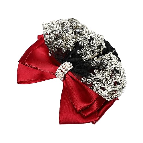 BESTYASH Damen Haar Dutt Cover mit Schleifen Netz Haarnetz für Dekorative Haarspange für Büro und Formelle Anlässe und Besondere Veranstaltungen von BESTYASH