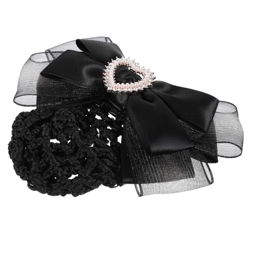 BESTYASH Damen Haarbun Netz Haarknoten Abdeckung mit Schleife Haarnetz für Tänzer Professionelles Haarschmuck für Servicekräfte Pflegepersonal und Büroangestellte von BESTYASH