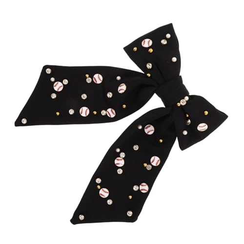 BESTYASH Dekorative Haarkarte funkelnde Haarklammer große Haarspange Haarbänder für Frauen glitzernde Haaraccessoires für Frauen glitzernde Haarspangen Haarschmuck aus Strass Stoff Schwarz von BESTYASH