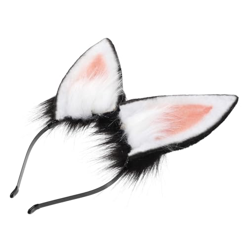 BESTYASH Dekoratives Stirnband Süßen Hasenohren Pelziges Hasenohren-kopfstück Für Frauen Und Cosplay von BESTYASH