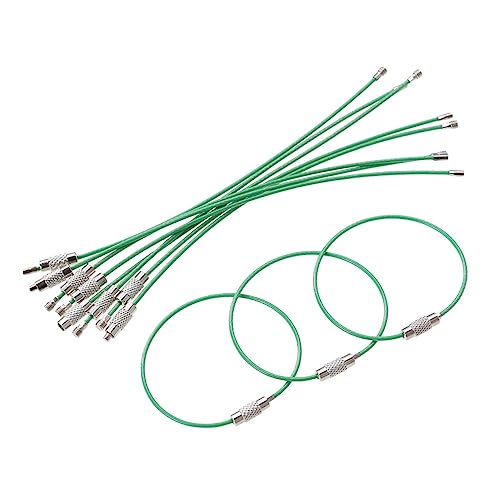 BESTYASH 10stücke Stahldrahtkette Aufhänger Aus Edelstahldraht Für Schlüsselanhänger Gepäckanhänger Mit Hochleistungsdrahtring Und Stahldrahtschlaufe Langlebige Edelstahldrahtkette von BESTYASH