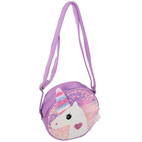 BESTYASH Einhorn Umhängetasche Mädchen Glitzer Pailletten Geldbörse Kompakte Handtasche Crossbody Tasche für Alltag und Kinder von BESTYASH