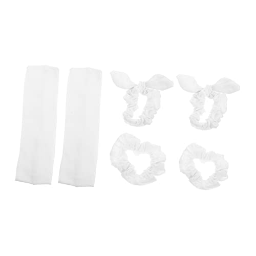 BESTYASH Elastische Haargummis mit Hasenohren Weiß für Damen und Mädchen für und Selbstgemacht Batik 1 Satz Haarband BESTYASH Elastische Haargummis mit Hasenohren Weiß für Damen und Mädchen für und Selbstgemacht Batik 1 Satz Haarband von BESTYASH