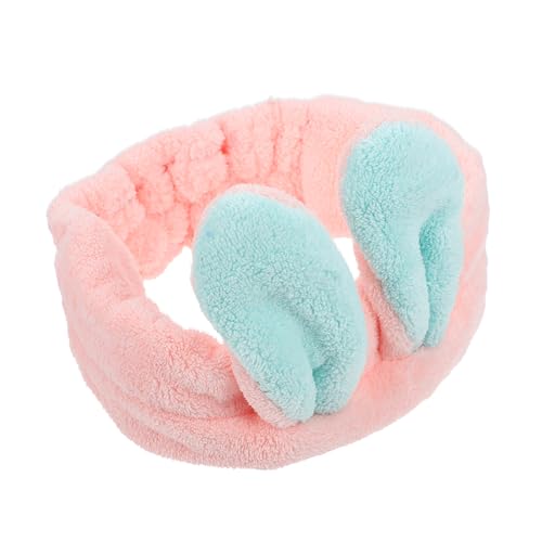 BESTYASH Kaninchenohr Haarband Aus Fleece Elastisch Für Make-up Und Dusche Praktisch Für Erwachsene Und Junge Mädchen Zum Haare Gesicht Halten von BESTYASH