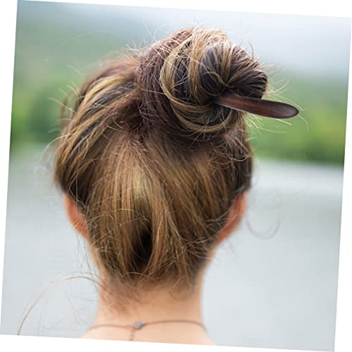 BESTYASH Eleganter Holz Haarstab Doppelt Spitz Leichtes Haarschmuck Accessoire für Frauen für Han Style Frisuren Langlebig Schonend zum Haar Stilvoller Duttmacher für Besondere Anlässe von BESTYASH